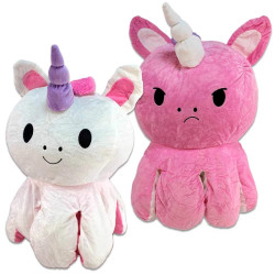 Plyšák oboustranná chobotnice Jednorožec | Unicorn 63 cm