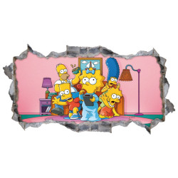 Samolepka na zeď Simpsonovi 50x70 cm