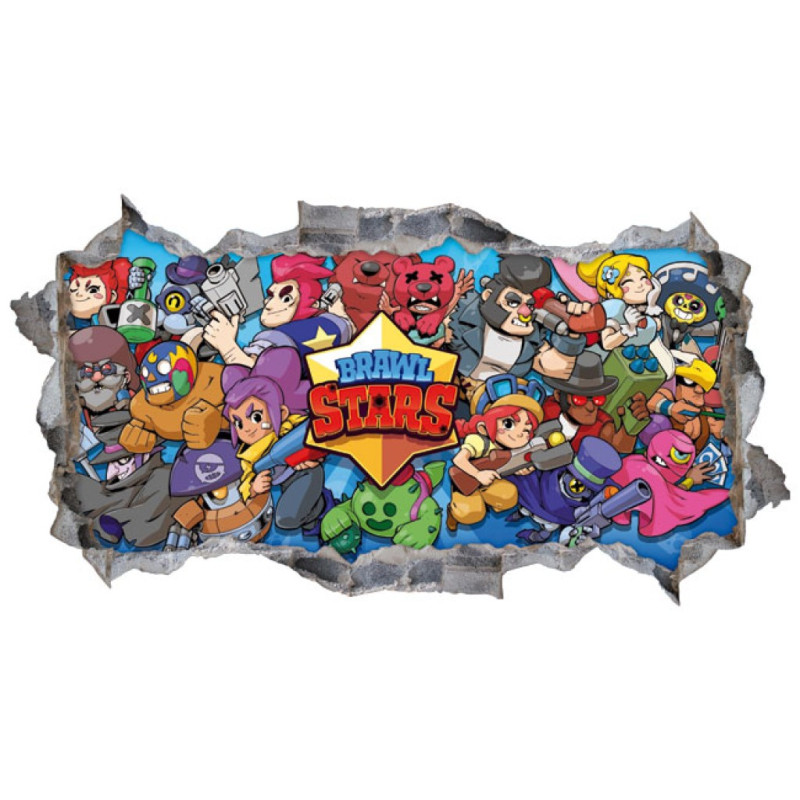 Samolepka na zeď Brawl Stars 50x70 cm