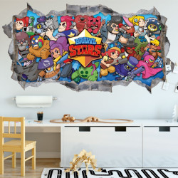 Samolepka na zeď Brawl Stars 50x70 cm