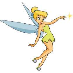 Samolepka na zeď Víla Zvonilka 50x70 cm