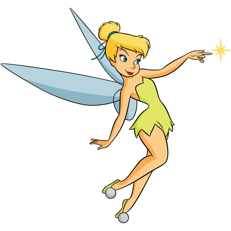 Samolepka na zeď Víla Zvonilka 50x70 cm