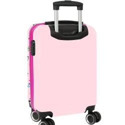 Cestovní kabinový kufr Růžový Minnie Disney Flowers
