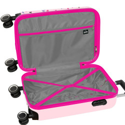 Cestovní kabinový kufr Růžový Minnie Disney Flowers