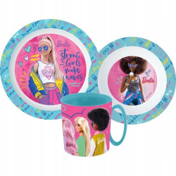 Sada plastového nádobí s hrnkem Barbie