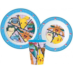 Sada plastového nádobí s kelímkem Pokemon