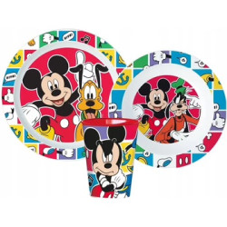 Sada plastového nádobí s kelímkem Mickey Mouse