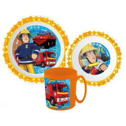 Sada plastového nádobí s hrnkem Požárník Sam