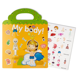 Znovupoužitelné samolepky pro děti My Body