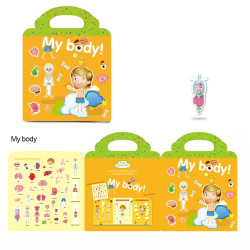 Znovupoužitelné samolepky pro děti My Body