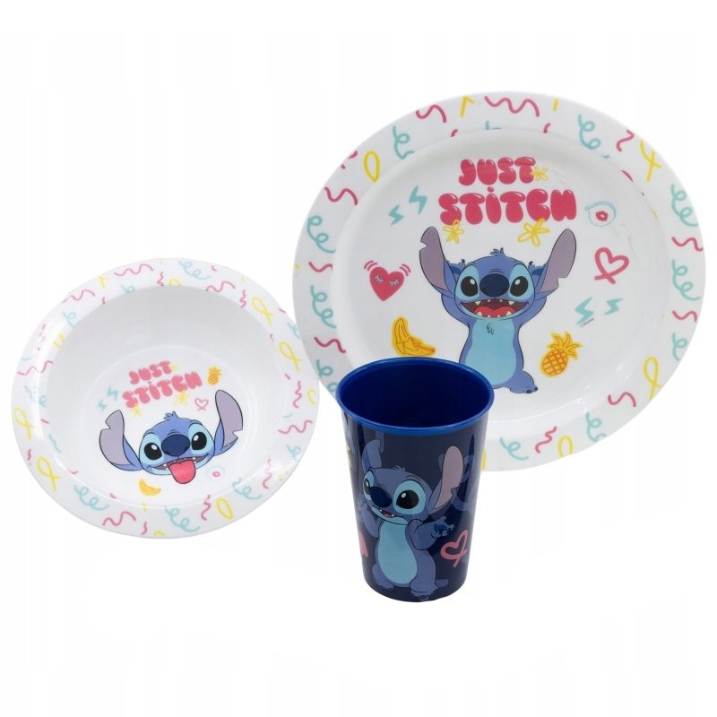 Sada plastového nádobí s kelímkem Stitch