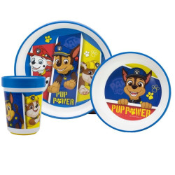 Protiskluzová sada plastového nádobí s kelímkem Tlapková Patrola | Paw Patrol