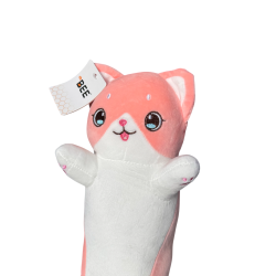 Plyšák růžová dlouhá kočka 70 cm