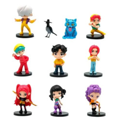 Figurky Kpop Demon Hunters s podstavcem 10 ks