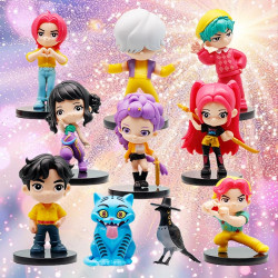 Figurky Kpop Demon Hunters s podstavcem 10 ks