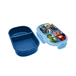 Svačinový box s lžičkou i vidličkou Avengers