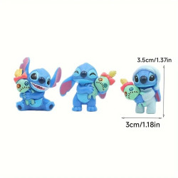 Sada 6 mini figurek Stitche s panenkou Scrump – perfektní dárek pro malé fanoušky Lilo & Stitch!