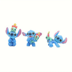 Sada 6 mini figurek Stitche s panenkou Scrump – perfektní dárek pro malé fanoušky Lilo & Stitch!
