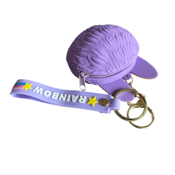 Přívěsek na klíče Labubu fialový