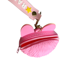 Přívěsek na klíče Labubu růžový