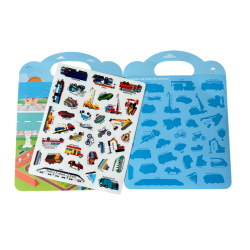 Znovupoužitelné samolepky pro děti Vehicles II