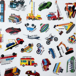 Znovupoužitelné samolepky pro děti Vehicles II