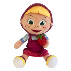 Plyšák Máša Jahoda | Máša a Medvěd 25 cm