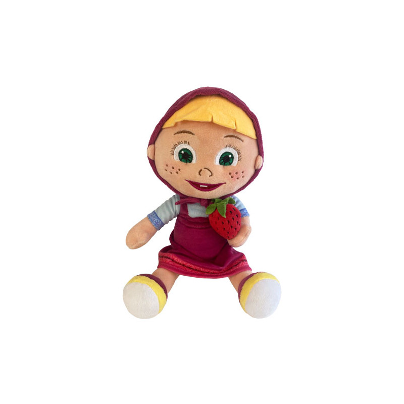 Plyšák Máša Jahoda | Máša a Medvěd 25 cm