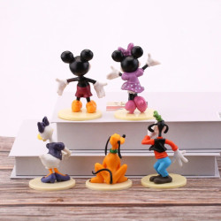 Figurky Mickey Mouse s podstavcem 6 ks