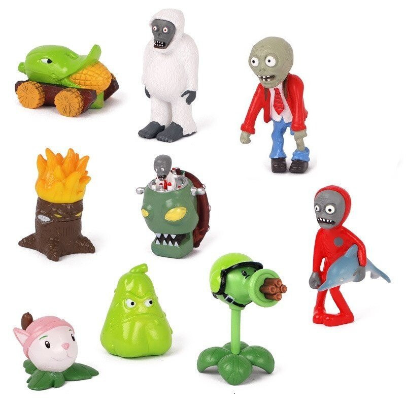 Figurky Plants vs Zombies 9 ks