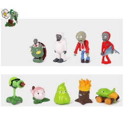 Figurky Plants vs Zombies 9 ks