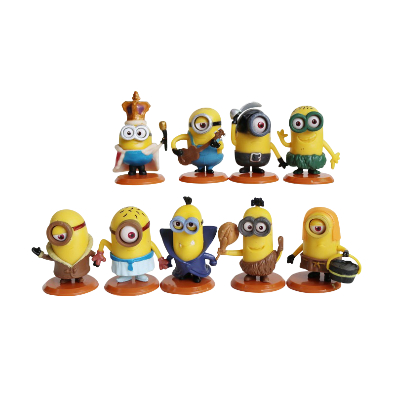 Figurky Mimoni z Já, padouch s podstavcem 9 ks
