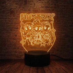3D LED Lampička KPop Demon Hunters Huntrix