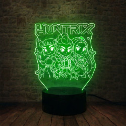 3D LED Lampička KPop Demon Hunters Huntrix