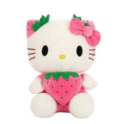 Plyšák Hello Kitty s jahodou 28 cm II. jakost