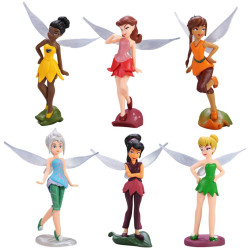 Figurky Víla Zvonilka a Modrovločka 6 ks