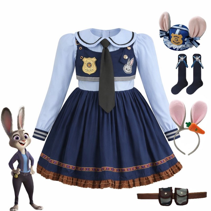 Dívčí šaty Judy Zootropolis a doplňky 110 - 130