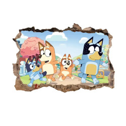 Samolepka na zeď Bluey 50x70 cm