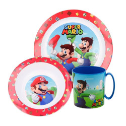 Sada plastového nádobí s hrnkem Mario 350 ml