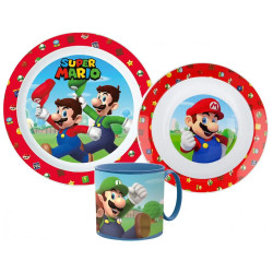 Sada plastového nádobí s hrnkem Super Mario 265 ml