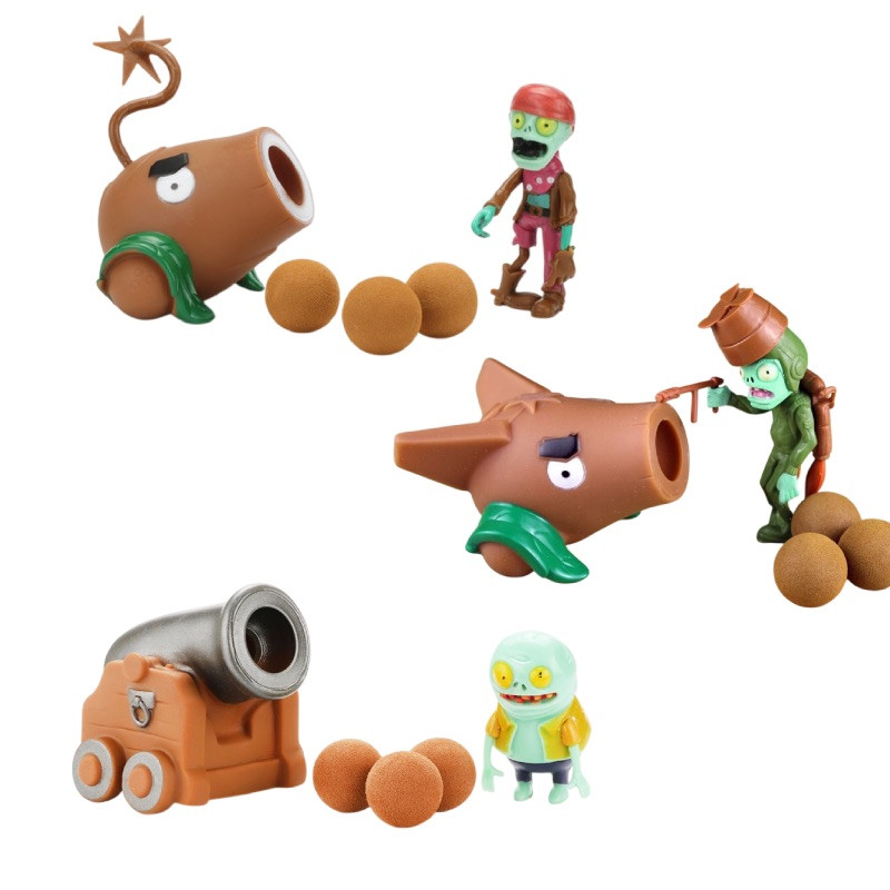 Figurky Plants vs Zombies 3 ks