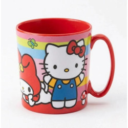 Sada plastového nádobí s hrnkem Hello Kitty