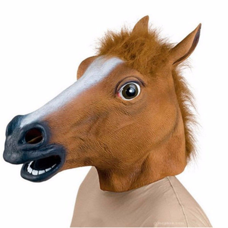 Vtipná maska koně na karneval