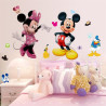 Velká samolepka na zeď Mickey Mouse a Minnie Mouse