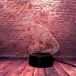 3D LED Lampička Dinosaur T-Rex Jurský Svět
