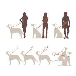 Pletené lanové vodítko pro psa 180 cm