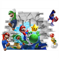 Samolepka na zeď Super Mario
