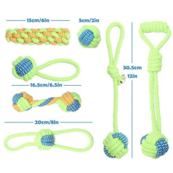 Set hraček pro psa z lana 7 ks