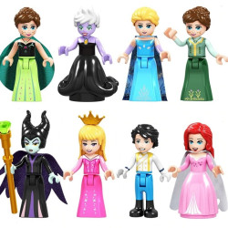 Figurky Disney Princezny a Princ k LEGO 8 ks