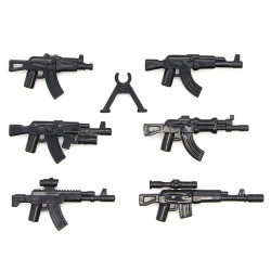 Set zbraní AK47 k LEGO 6 ks II